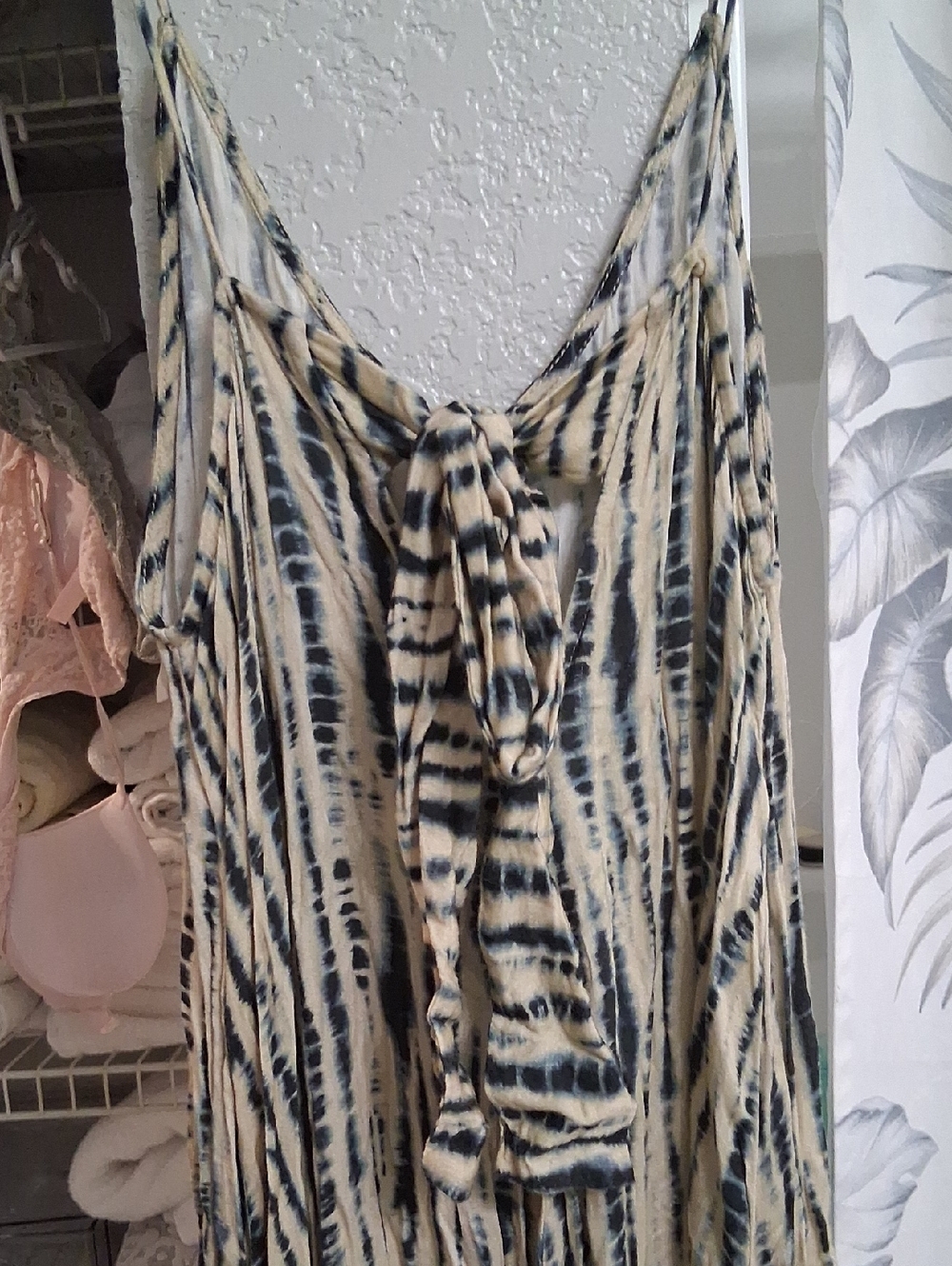 Zara Beige and Black Striped Maxi Dress - Picture 3 of 3